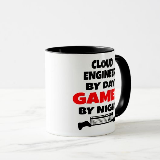 Cloud Engineer houdt van het spelen van videogames Mok (Voorkant rechts)