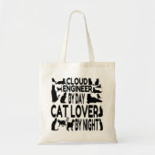 Cloud Engineer Houdt van Katten Tote Bag (Voorkant)