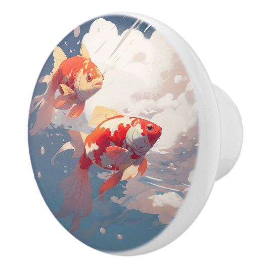 Cloud Fish Keramische Knop (Rechts)