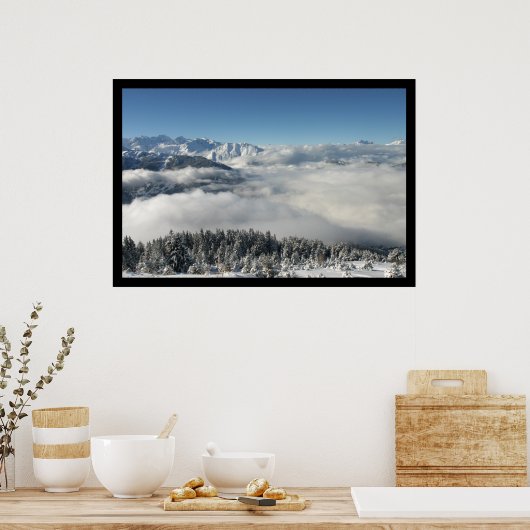 Cloud Forest Kerstmis Poster (Keuken)