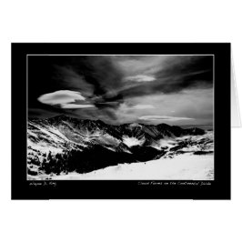 Cloud Form Monochrome over de Continental Divide