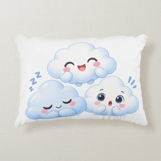 Cloud Friends Trio Accent Kussen (Voorkant)