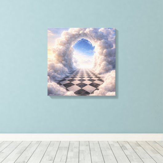 Cloud Gateway Canvas Afdruk (Insitu (Houten vloer))