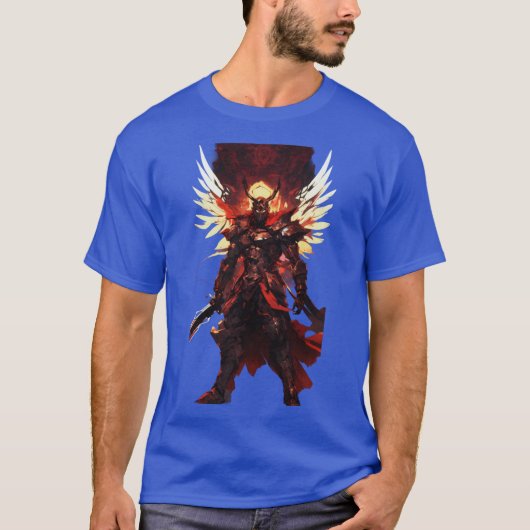 Cloud Guardian: De digitale duivelsengel T-shirt (Voorkant)