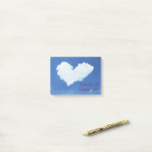 Cloud Heart Post-it® Notes (Op bureau)