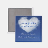 Cloud Heart Save the Date Magnet (Voorkant / Achterkant)