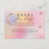 Cloud Holographic Heaven Books for Baby Shower Informatiekaartje (Voorkant)