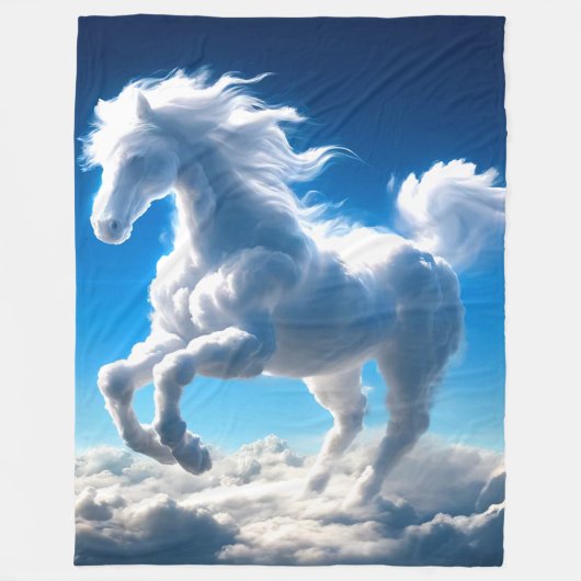 Cloud Horse Fleece Deken (Voorkant)