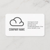 Cloud Icon Variatie Visitekaartje (Voorkant)
