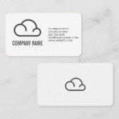 Cloud Icon Variatie Visitekaartje (Voorkant / Achterkant)