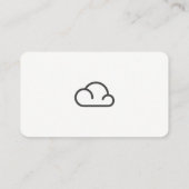 Cloud Icon Variatie Visitekaartje (Achterkant)