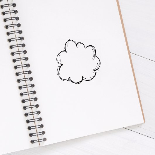 Cloud Journal Rubberstempel