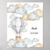 Cloud Journey" Art Print - Baby Nursery Decor (Voorkant)