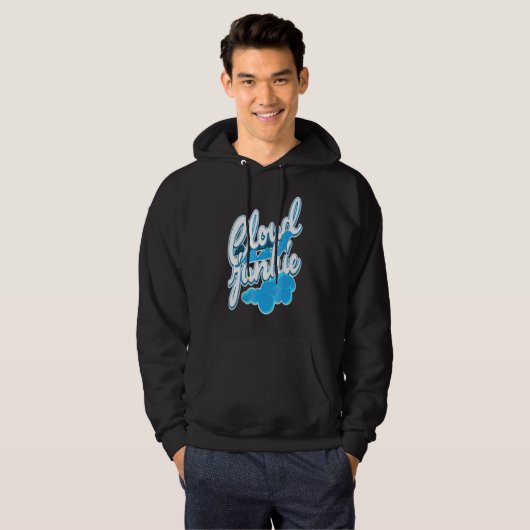 Cloud Junkie Weersverwachting Geek Hoodie (Voorkant volledig)