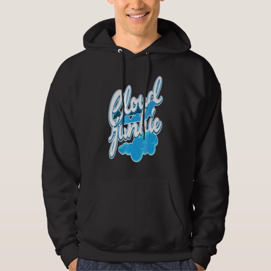 Cloud Junkie Weersverwachting Geek Hoodie (Voorkant)
