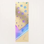 Cloud-kissed Serenity: De Golden Lace Yoga Mat (Achterkant)