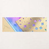 Cloud-kissed Serenity: De Golden Lace Yoga Mat (Voorkant (horizontaal))