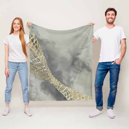 Cloud Matrix Fleece Deken (In situ)