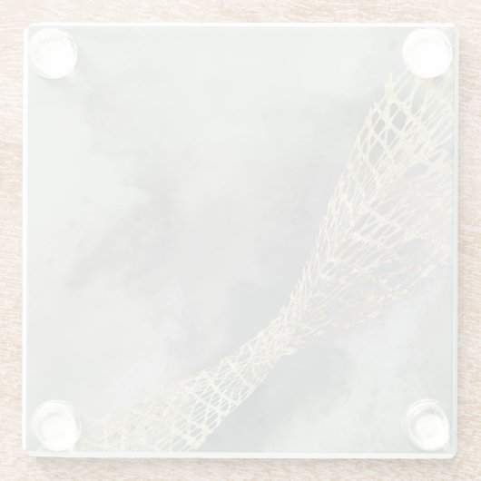 Cloud Matrix Glazen Onderzetter (Achterkant)