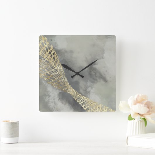 Cloud Matrix Vierkante Klok (Huis)