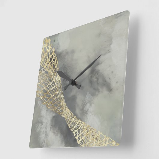 Cloud Matrix Vierkante Klok (Hoek)