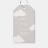 Cloud minimalistisch Baby shower cadeau Label Cadeaulabel (Voorkant)