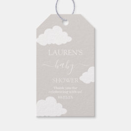 Cloud minimalistisch Baby shower cadeau Label Cadeaulabel