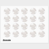 Cloud Minimalistisch Baby shower Classic Ronde Sti Sticker (Vel)