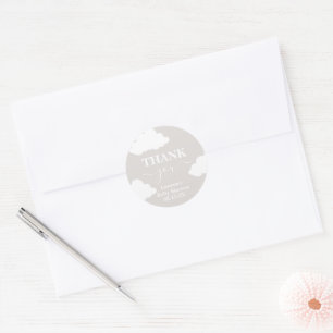Cloud Minimalistisch Baby shower Classic Ronde Sti Sticker