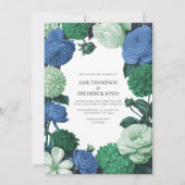 Cloud Mint, Alpine Blue & Evergreen Mist Bruiloft Kaart (Voorkant)