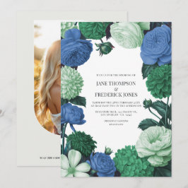 Cloud Mint, Alpine Blue & Evergreen Mist Bruiloft Kaart