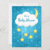 Cloud Mobile Baby shower Invitation Kaart (Voorkant)