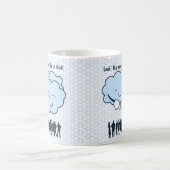 Cloud Mocks Human Shapes Funny Cartoon Magische Mok (Center)