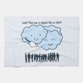 Cloud Mocks Human Shapes Funny Cartoon Theedoek (Horizontaal)