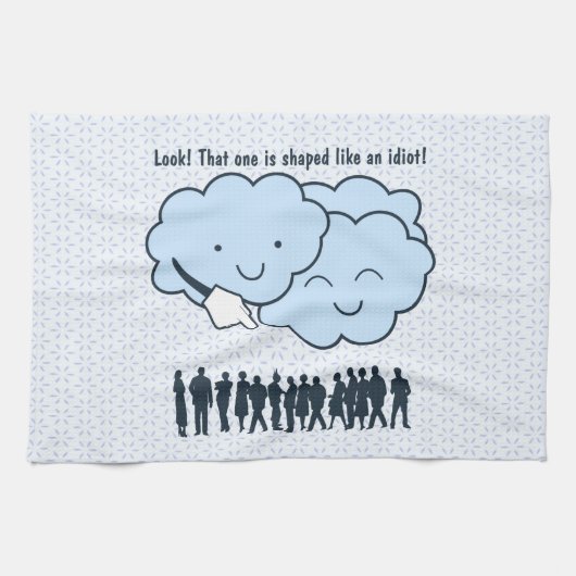 Cloud Mocks Human Shapes Funny Cartoon Theedoek (Horizontaal)
