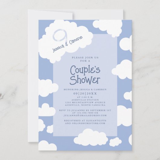 cloud negen 9 koppels Vrijgezellenfeest Schattige  Kaart (Voorkant)