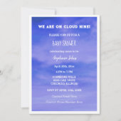 Cloud negen Baby shower jongens meisjes blauw Abst Kaart (Voorkant)