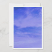 Cloud negen Baby shower jongens meisjes blauw Abst Kaart (Achterkant)