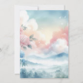 Cloud negen blauw baby boy baby shower kaart (Achterkant)