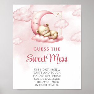 Cloud negen teddybeer Guess The Sweet Mess spel Poster
