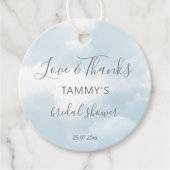 Cloud negen vrijgezellenfeest gunst cadeau bedankjes labels (Voorkant)