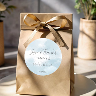 Cloud negen vrijgezellenfeest gunst cadeau ronde sticker