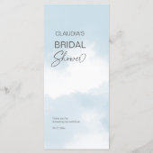 Cloud negen vrijgezellenfeest sjabloon menu (Achterkant)