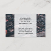 Cloud Netwerk Logo | Binaire Code | Hardware Visitekaartje (Achterkant)