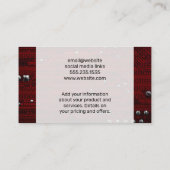 Cloud Network Logo | Binaire code | Moederbord Visitekaartje (Achterkant)