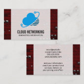 Cloud Network Logo | Binaire code | Moederbord Visitekaartje (Voorkant / Achterkant)