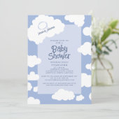 Cloud Nine 9 Baby shower Schattigee grillige parti Kaart (Staand voorkant)