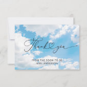 Cloud Nine 9 Elegant Vrijgezellenfeest Dank je kaa Kaart (Voorkant)