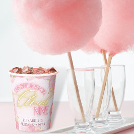 Cloud Nine 9 Glow Roze Gouden Glitter Bruiloft Fee Papieren Bekers