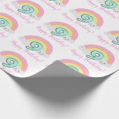 Cloud Nine 9de verjaardag inpakpapier (Hoek)